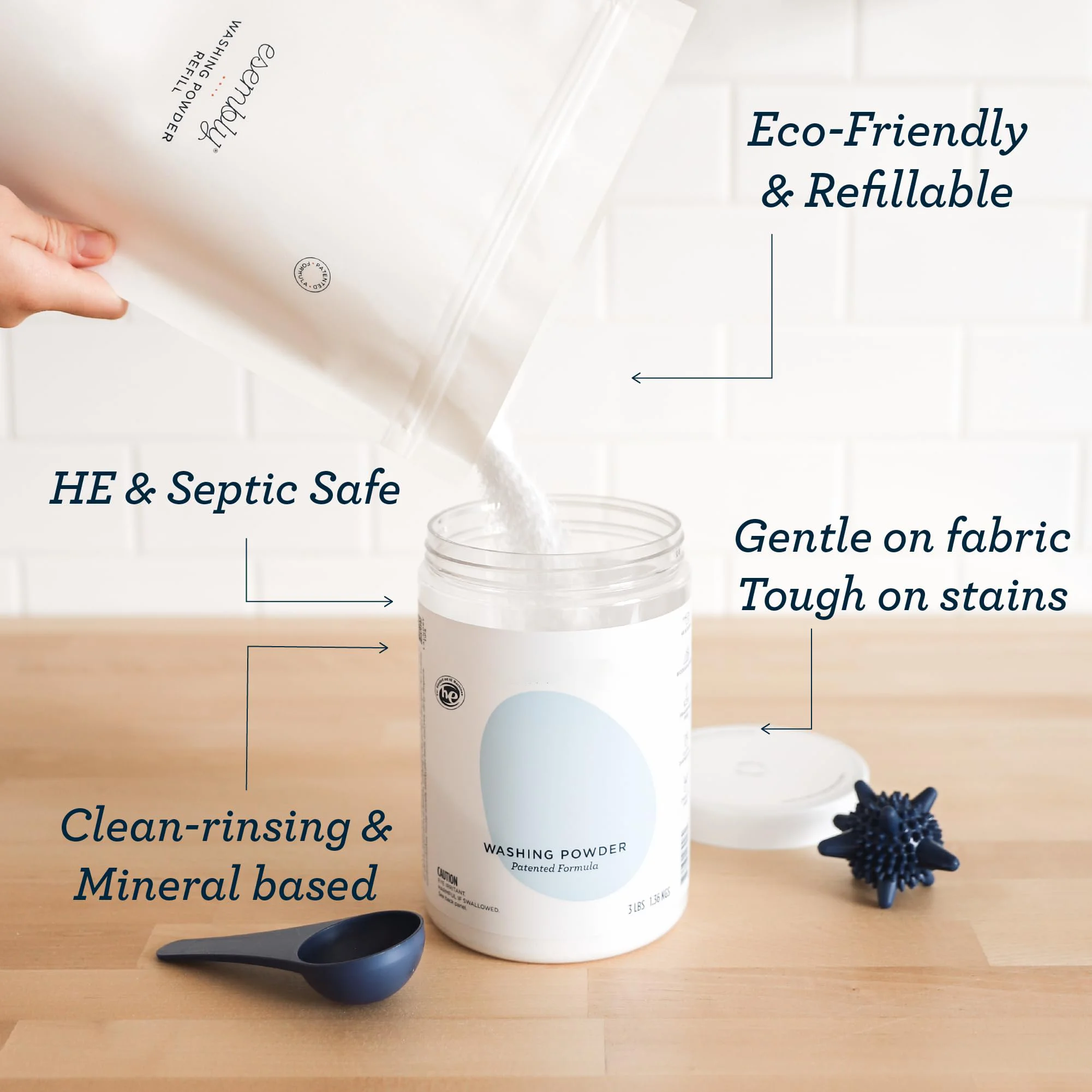 Wholesale Factory Direct Supplier Home Use Natural Machine Cleaner Wash Tablets Wash Cleaning Liquid Washing Powder