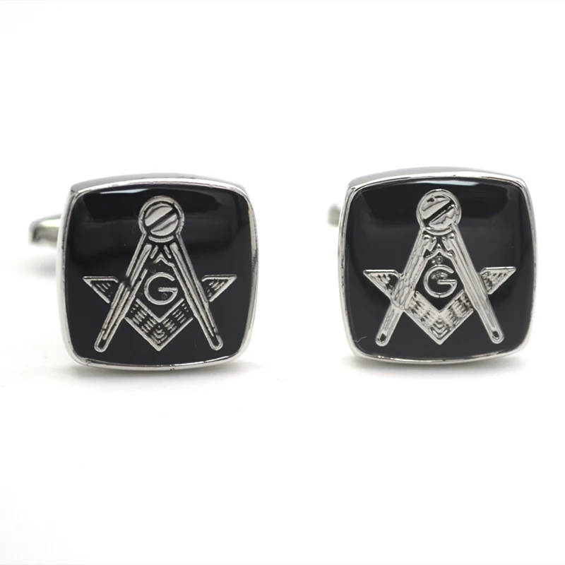 Серебряные Масонские Запонки Freemason