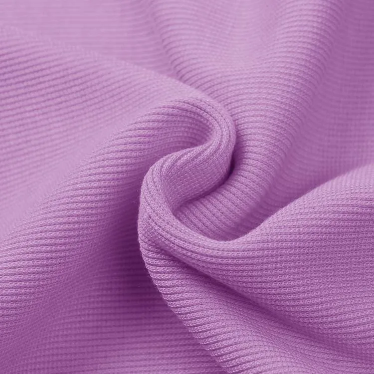 Wholesale Seamless Underwear Cuff CVC Cotton Polyester Spandex Tubular Rib Knitted Fabric For Hoodies Cuff