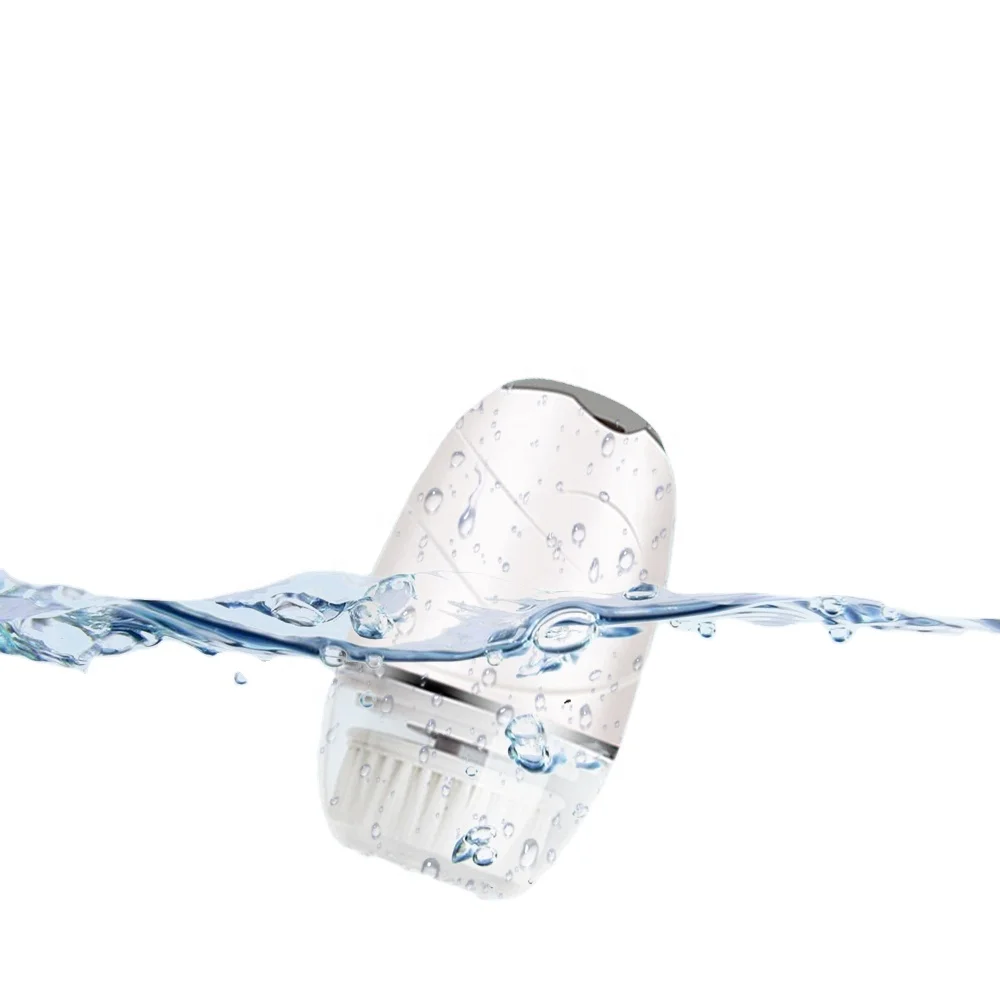 waterproof IPX7 face cleanser with brushskin scrubber brush 3 in 1 brush face cleaning