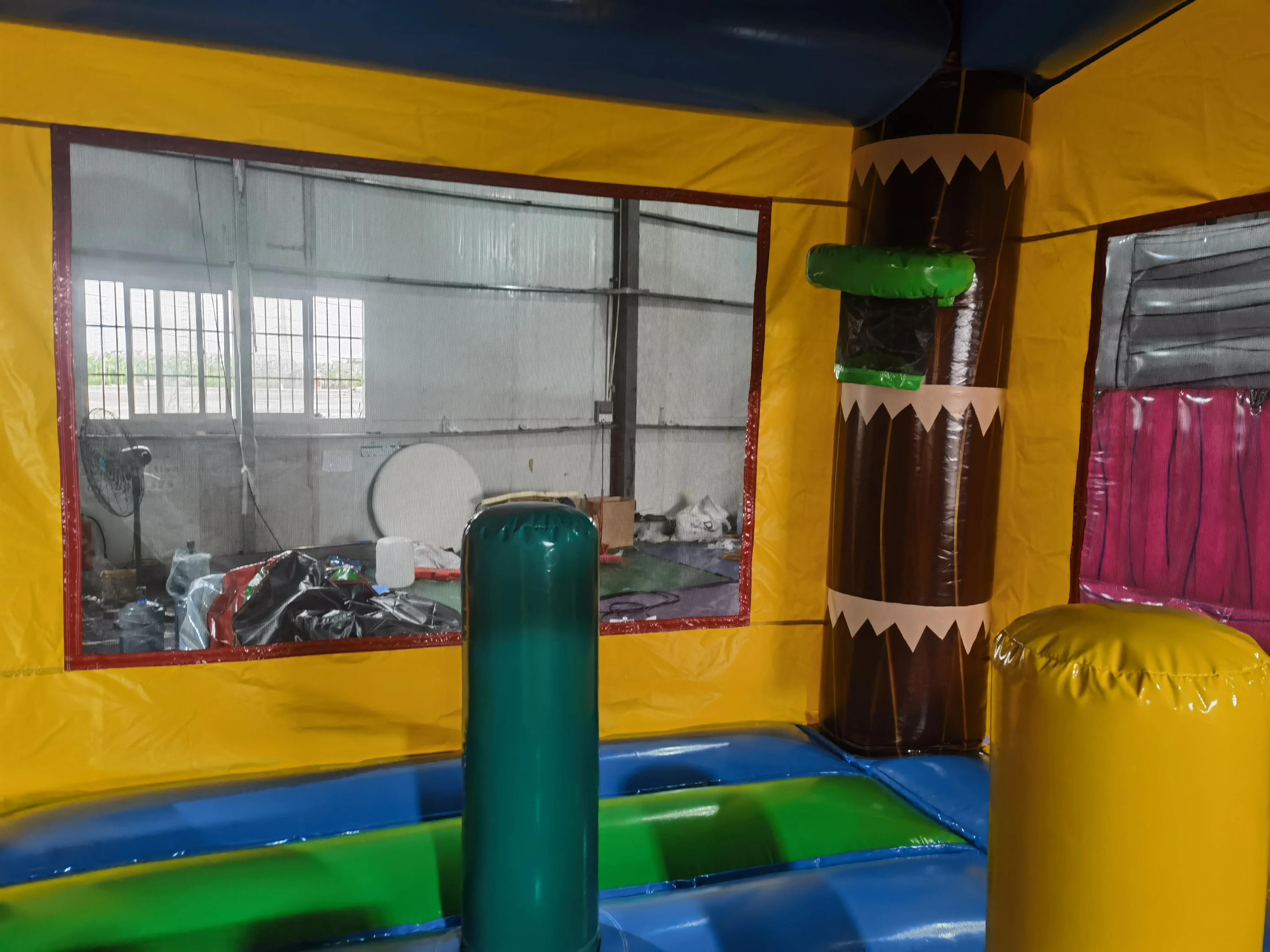 Hot-selling Symphony blue coconut tree inflatable bouncer / Bounce Castle/ Jumping House in stock