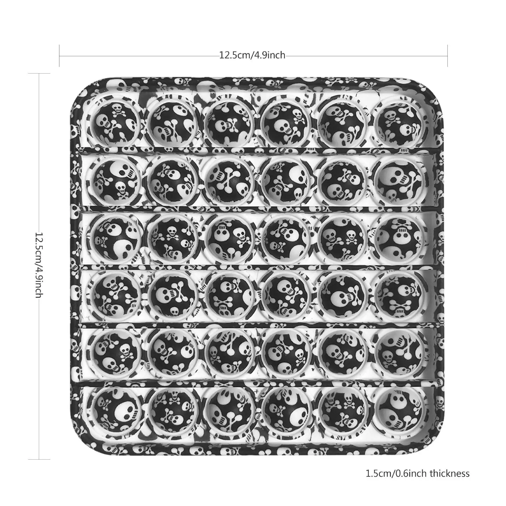 100Pcs Christmas Squeeze Stress Relief Fidget Toys For Kids Silicone Bubble Fidgeted Popper Sensory Push Pops Fidgeting Toy