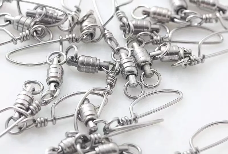 Saltwater Sea Fishing Stainless Steel Ball Bearing Swivel with Tournament Snap