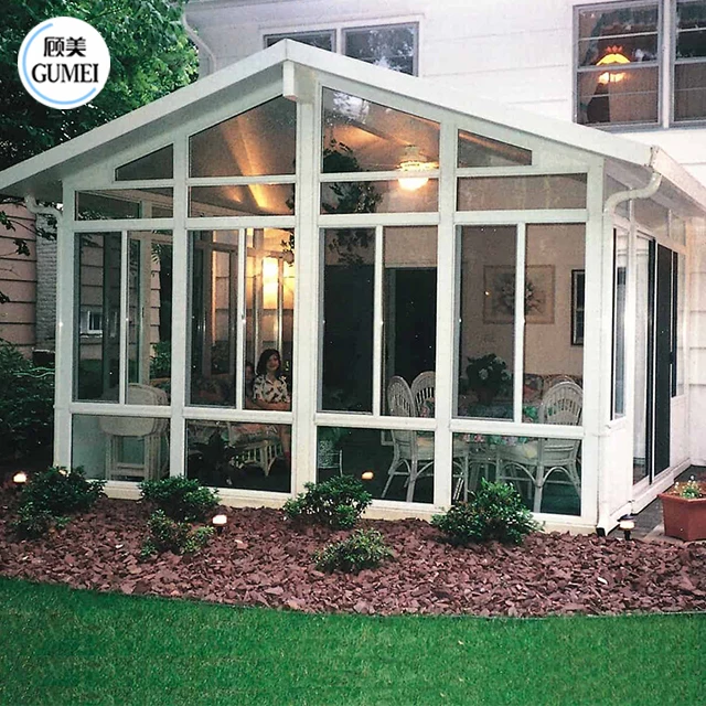 OEM Install Easily Prefabricated Glass Conservatory Sunroom 4 Season