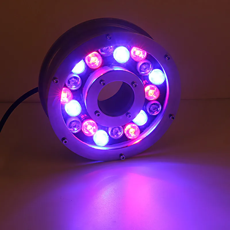 Нержавеющая сталь 304 водонепроницаемость IP68 4 провода управление RGB 12 Вт светодиодные фонари в форме