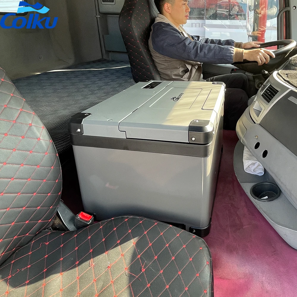 truck fridge Europe brand semi heavy duty truck Dc 12V 24V capacity 30 40 liters mini refrigerator