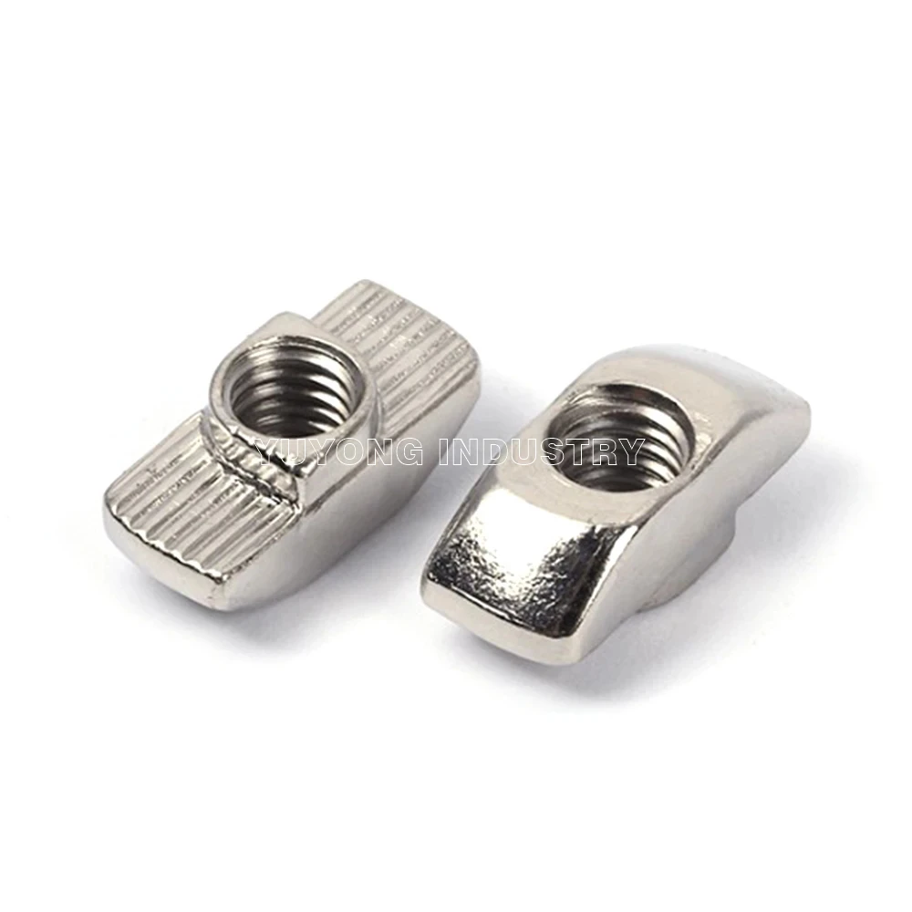 Standard steel drop in t nut M3 M4 M5  for 2020 aluminum extrusion t slot V-Slot