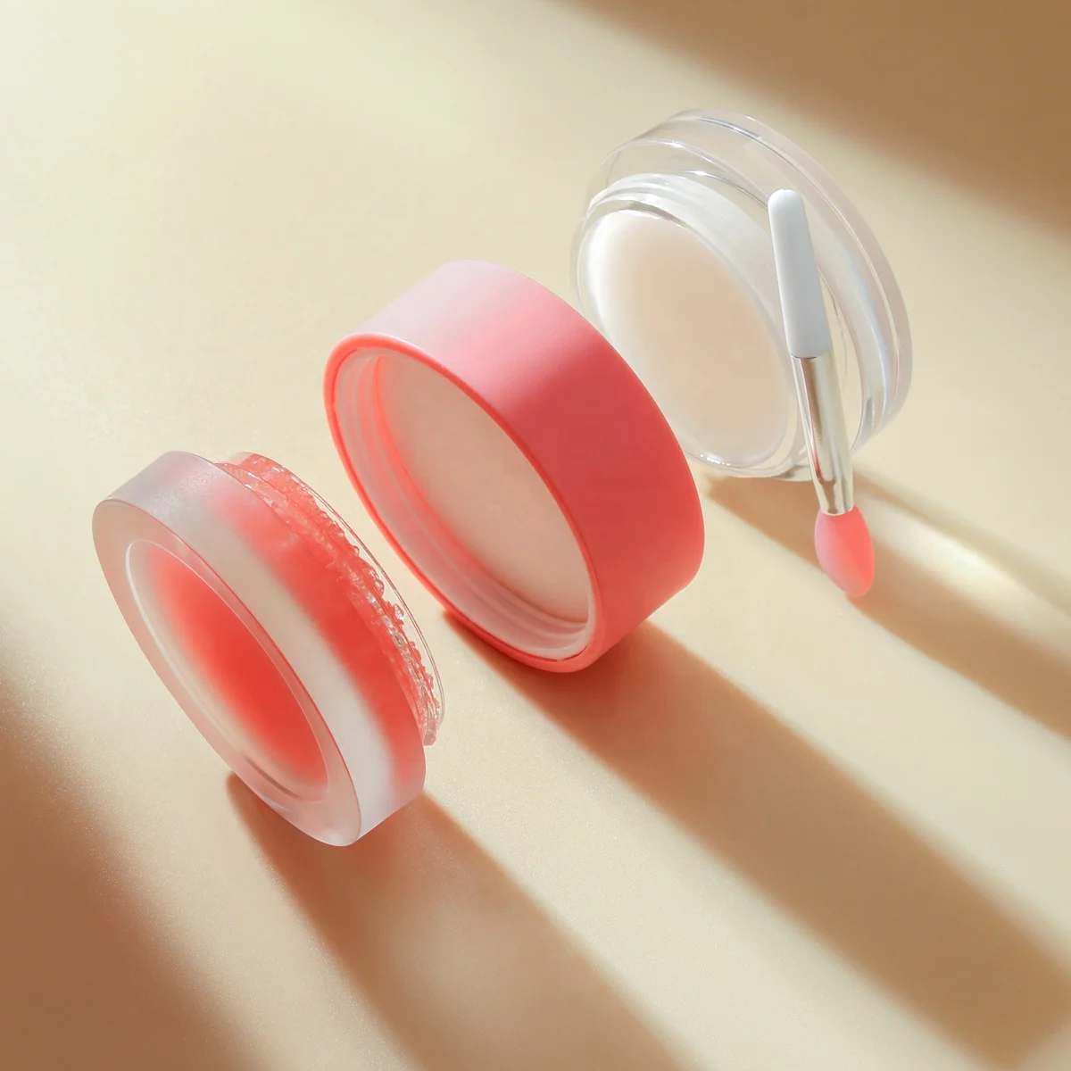 Wholesale Exfoliate Fruit Lip Scrub And Mask Double Side Vegan Lip Care Set Remove Dead Skin Lip Scrub And Balm Set