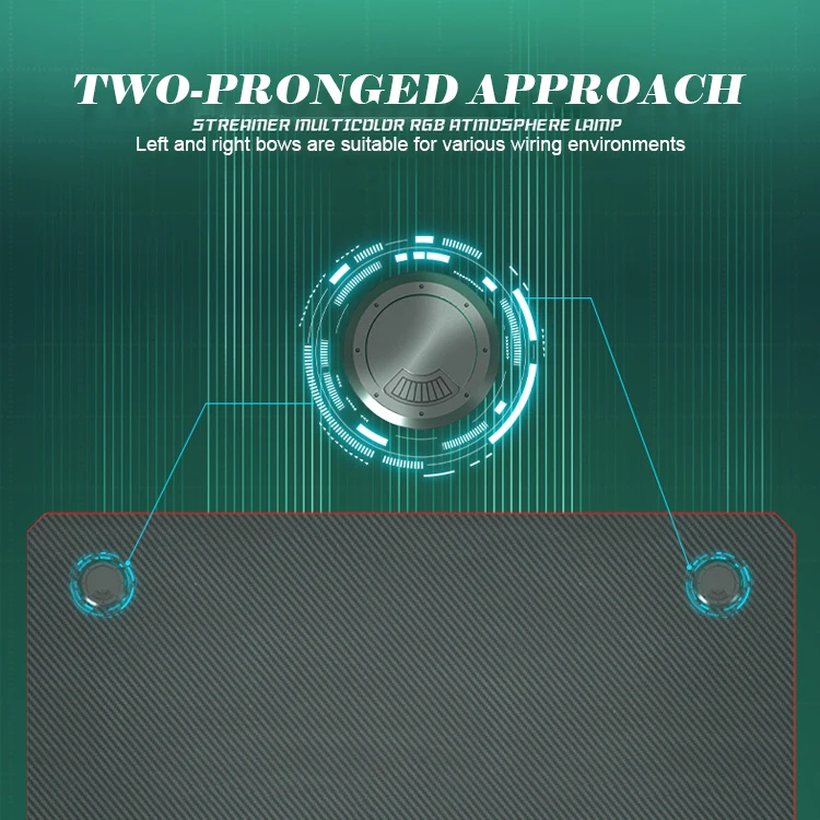 Best selling factory direct price home office gaming  table with LED light laptop gaming desk