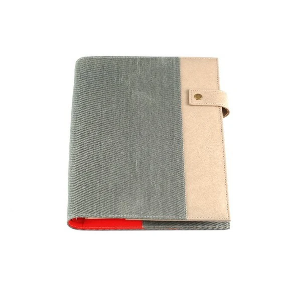 New Design Simple Canvas Note Book Cover Color Contrast Loose Leaf Book Folder Book Cover