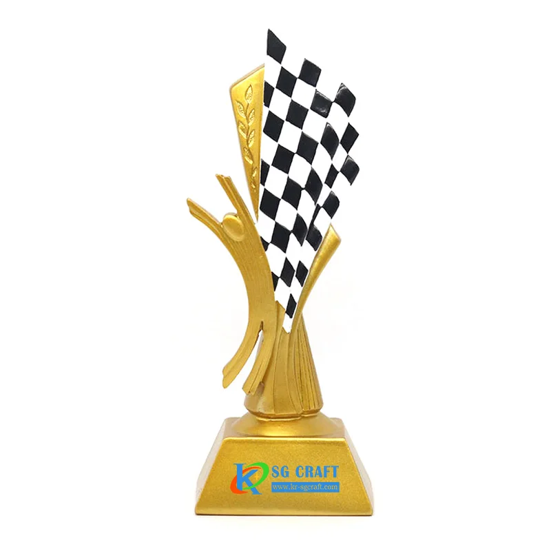 Manufacturer customized resin trophy football golden boot trophy gold soccer ball trophy