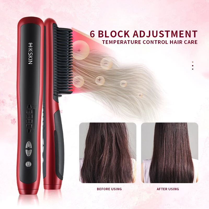 KSKIN new design private label ceramic coating hair straightener