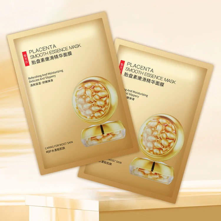 Brightening Skincare Facial Sheet Mask Organic Anti Wrinkle Placenta Moisturizing Beauty Facial Mask