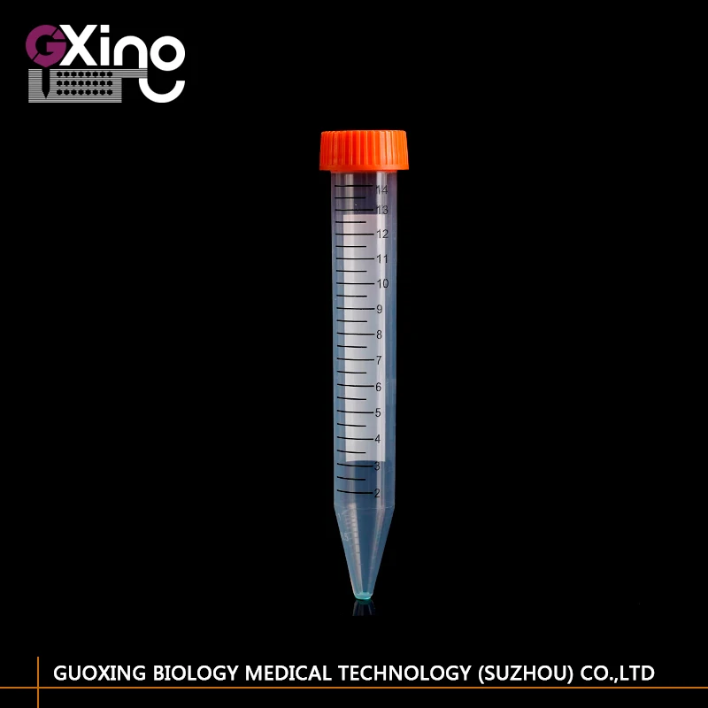 Высококачественные пластиковые центрифужные трубки 15 мл с коническим дном по Заводской Цене для