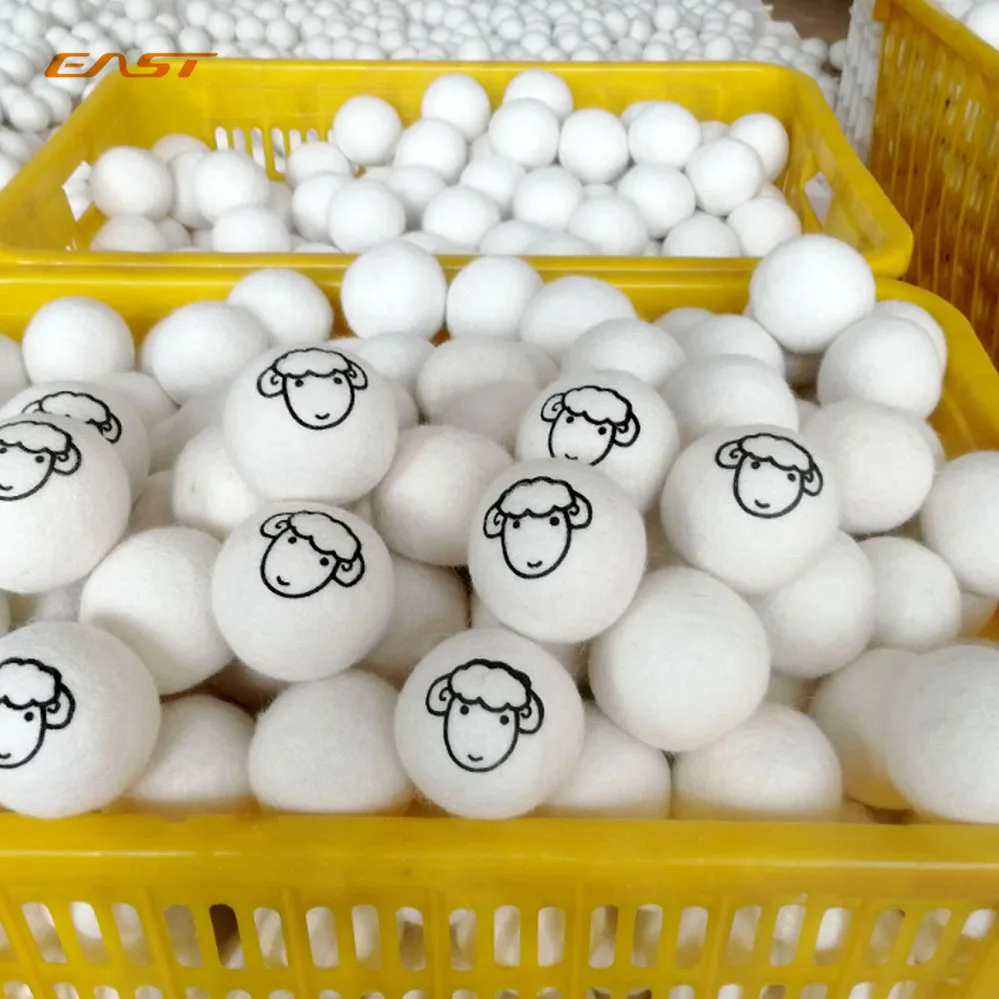 Органическая сушка из Зеландии, многоразовые шарики из натурального войлока, хлопка и шерсти, шарики для стирки