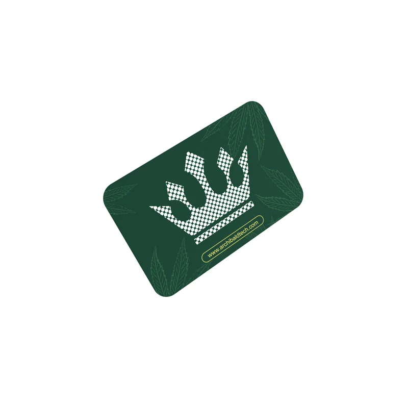 Archibald New Designed 0.3mm Shredder Card Grinder Metal Grinder Card Compact Precise grinding Green Smoke Spice Grinder Card