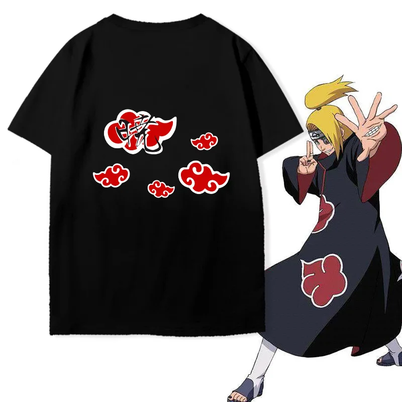 2023 Summer Wholesale Kakashi Narutos anime t-shirts 100% cotton printed t shirts japanese cartoon anime narutos t shirt