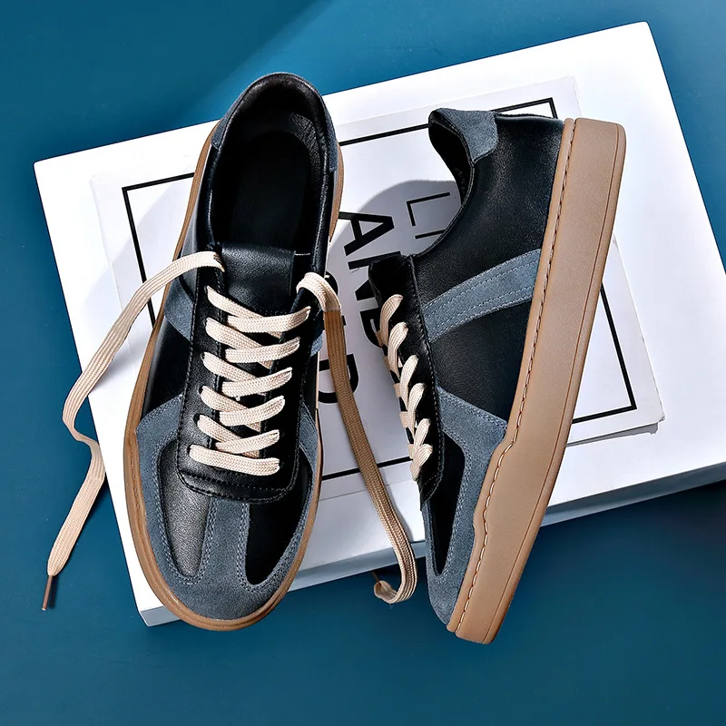 Cheap fashion custom sneakers with logo vintage German training shoes Round head Hugh sneakers for women