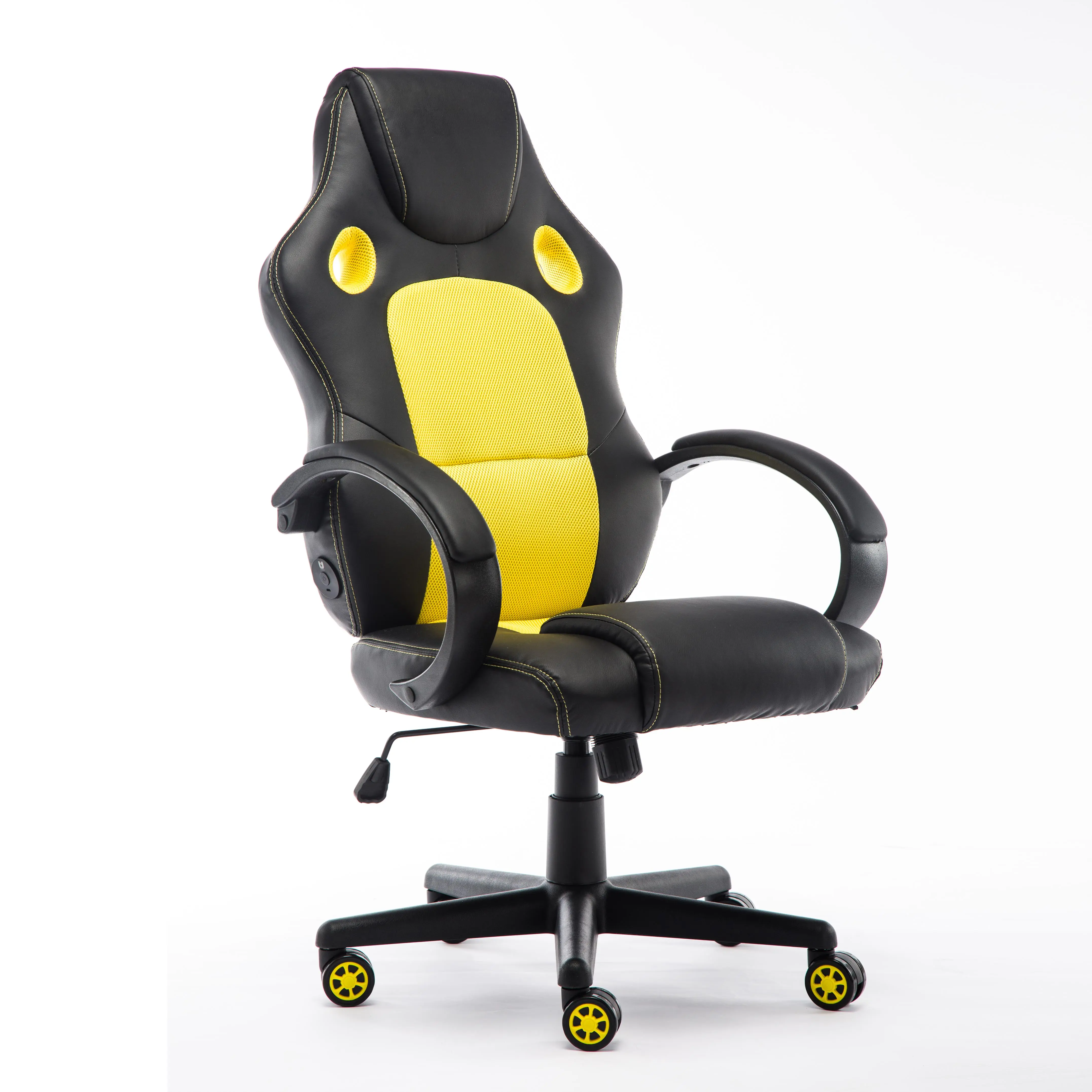 Comfortable Gaming Chairs Games For Women Height Adjustable PC Computer Yellow Gaming Chair