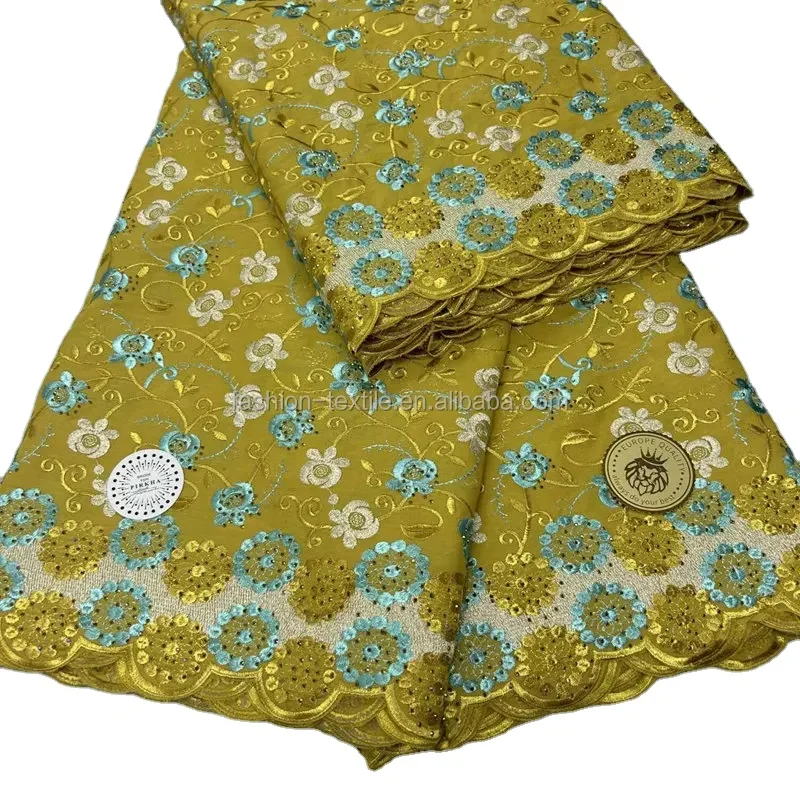 Модные блестки вышивка кружевной ткани