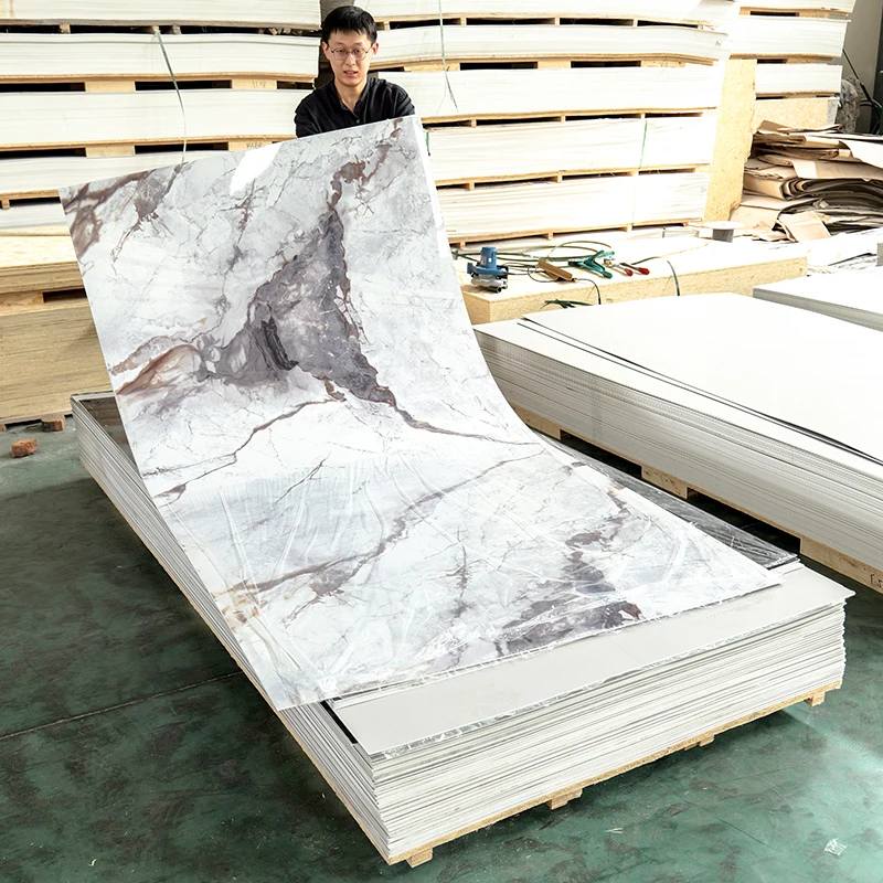 1220*2440mm pvc uv marble sheet wall panel pvc marble sheet glossy pvc sheet marble