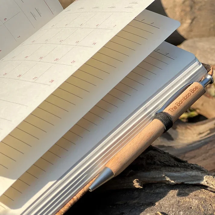 Eco Workspace Essential | Set of 6 Eco-Friendly Wooden Pens Sustainable Garden Supplies with Eco-Friendly Design