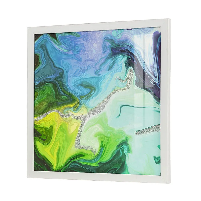 Chinese Factory Framed Picture Frames For Home Decor Background Wall Bedroom Abstract Painting Flat Frame Art