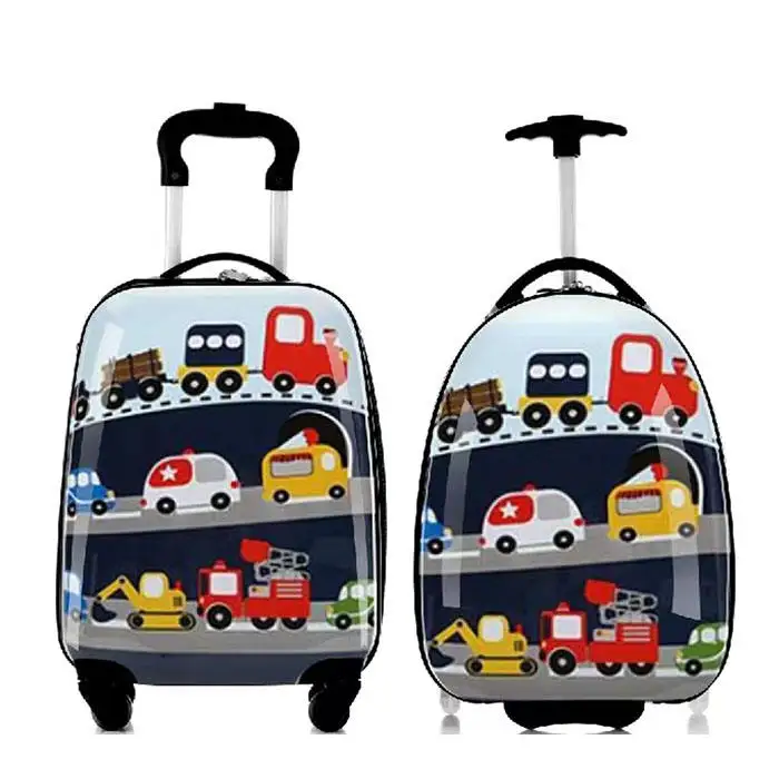 2022 чемодан с мультяшным рисунком для малышей легкий колесами-спиннером