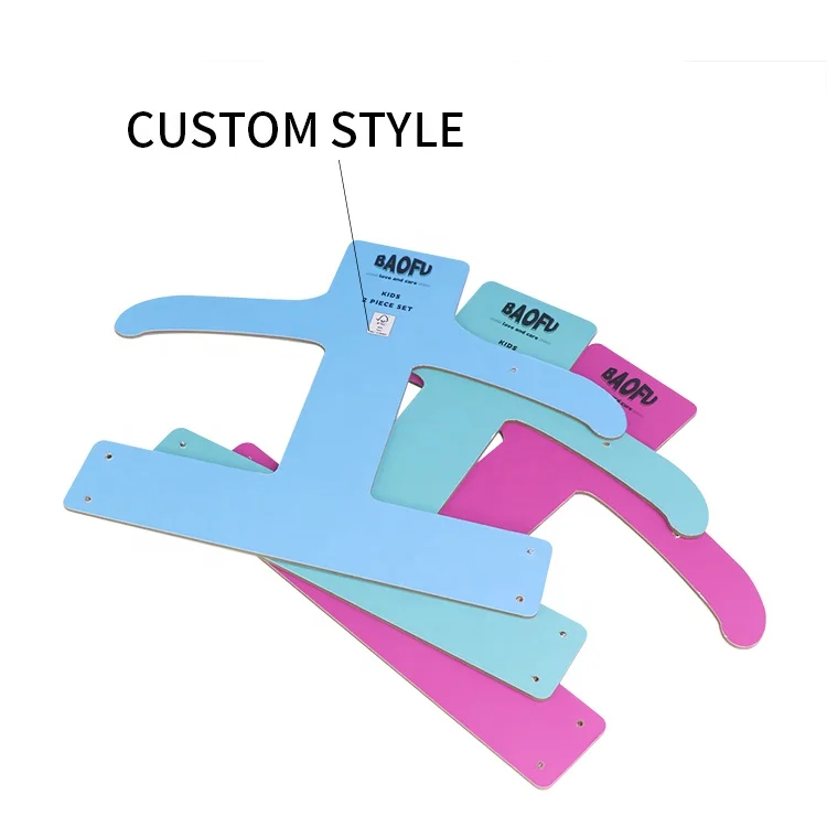 Chinese factory custom clothing cardboard hangers shopping display paper hangers