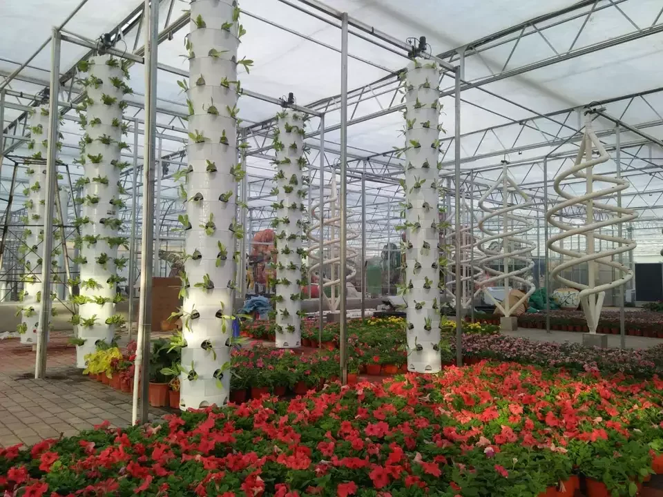 Vertical Farming Tower  Use For Agricultural Greenhouses Equipment Hydroponic System