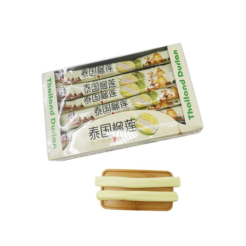 Thailand soft durian chewy candy fruit taffy candy
