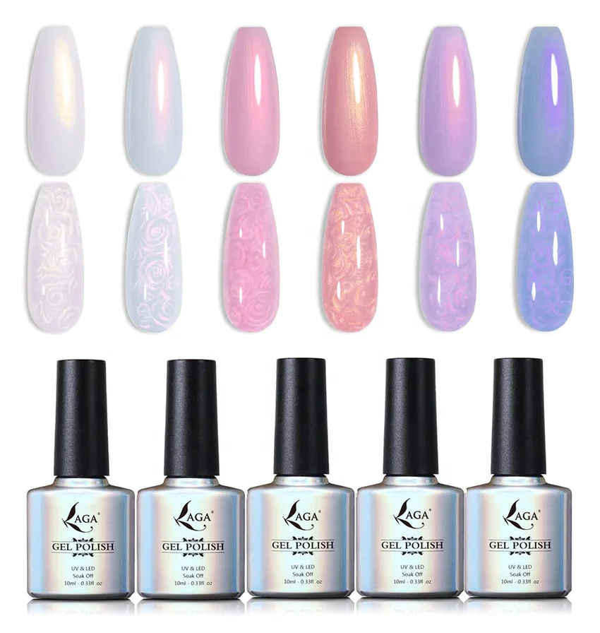 New Arrival UV Shell Gel Color oem Nail Polish Supplies Candy Colors Flashing Glitter Gel Polish
