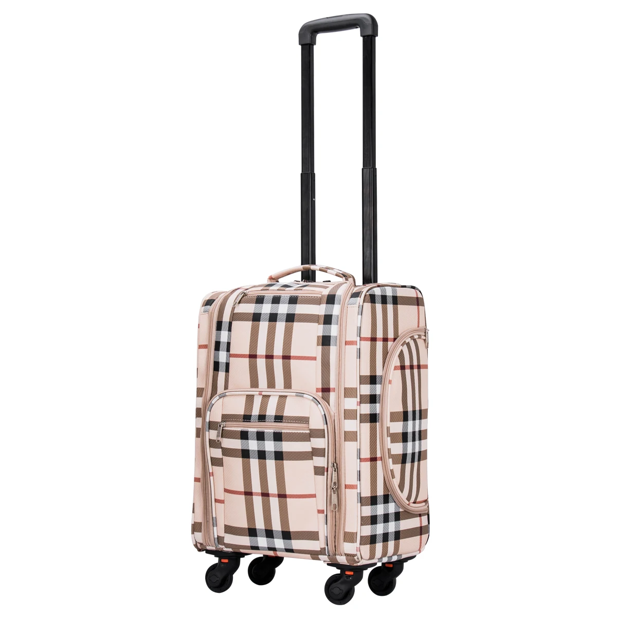 KONCAI Classic makeup trolley case nylon vanity cosmetic beauty makeup  case pouch box bag