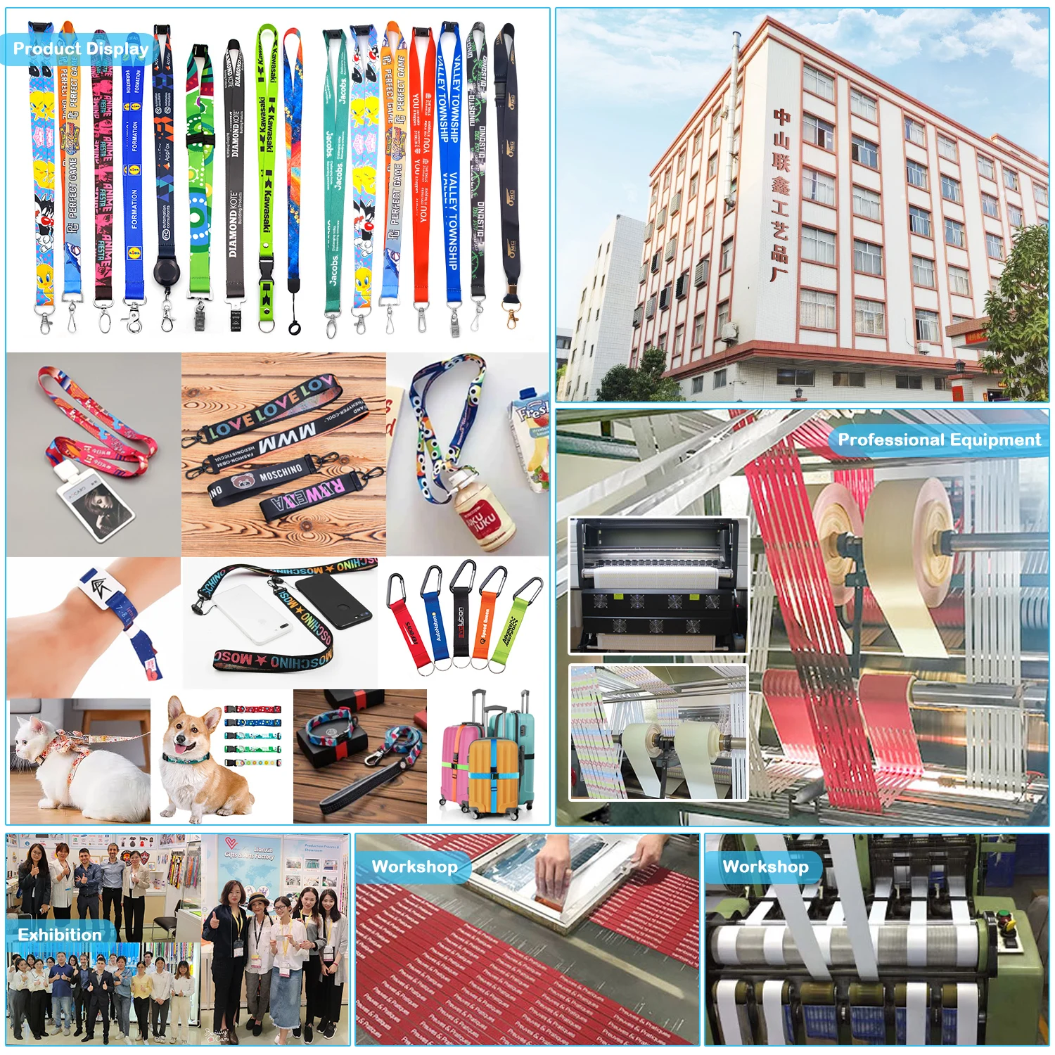 Full Style Lanyards With Logo Custom High Quality Neck Sublimation Polyester Key Chain Strap Customized Printed Lanyard