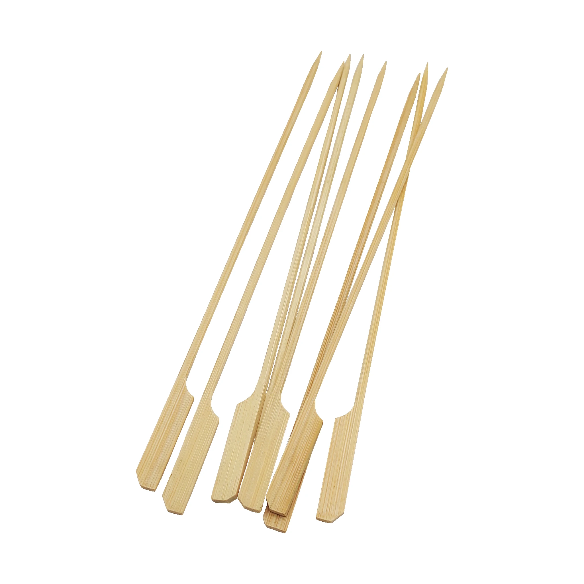2022 Bamboo Skewers Skewer Maker Barbeque Disposable Custom Logo Bamboo BBQ Sticks