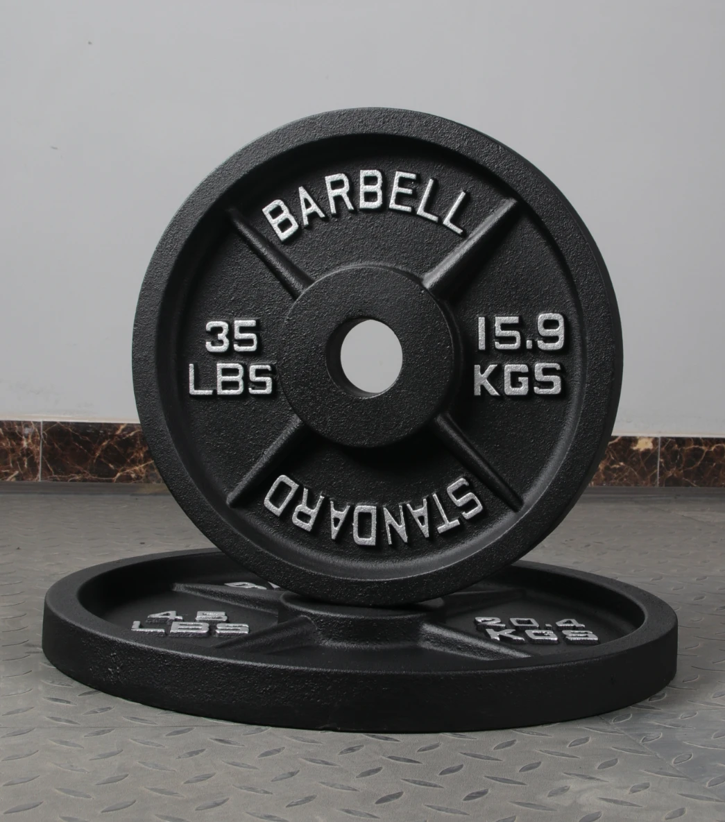 China factory wholesale Gym Fitness Equipment Body Building weight lifting cheap iron weight plates