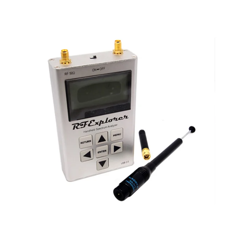 RF Explorer - 3G Combo 15-2700 MHz Портативный цифровой анализатор спектра с фиолетовым резиновым корпусом