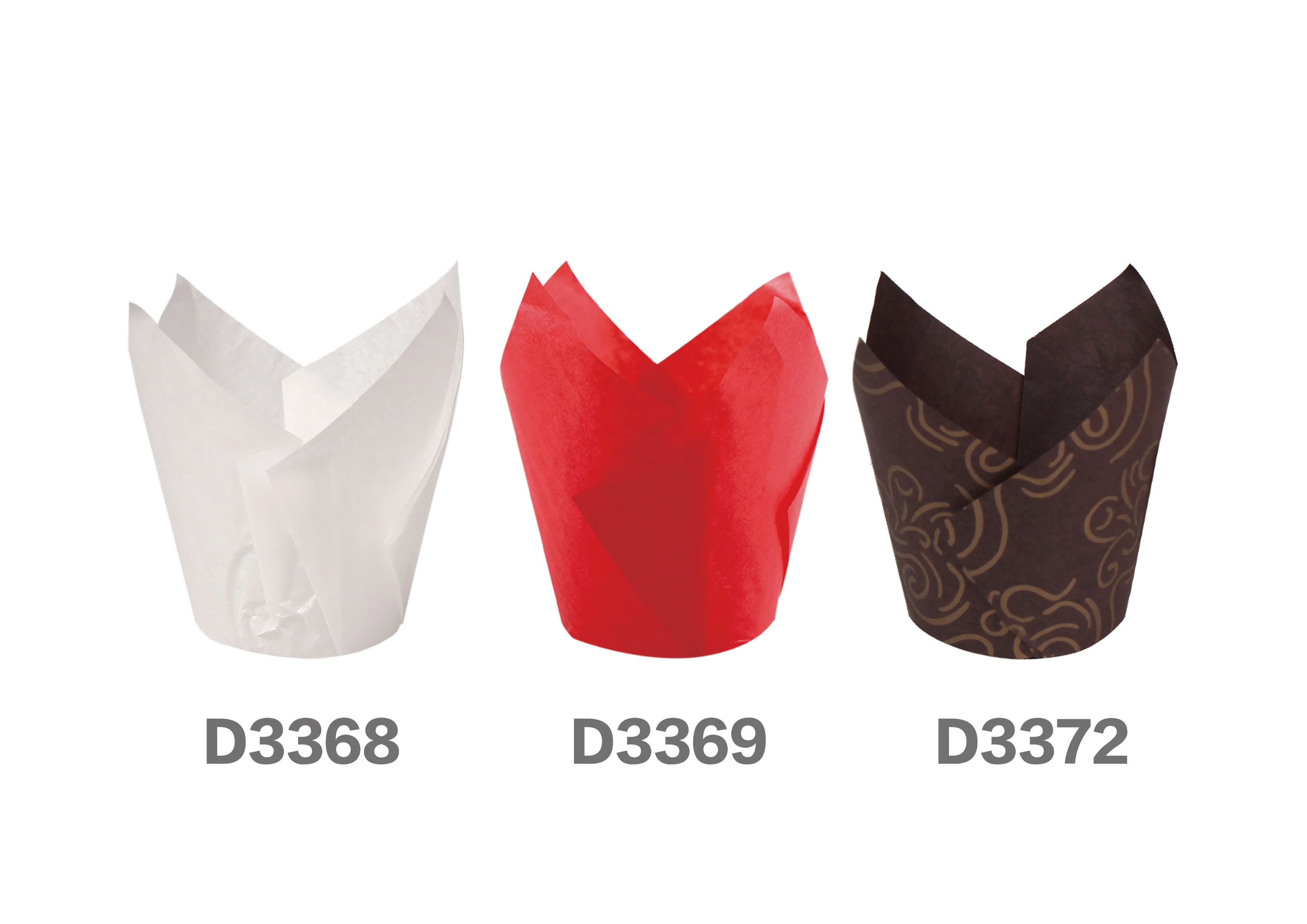 Wholesale Paper Muffin Cups Greaseproof Tulip Baking Cups