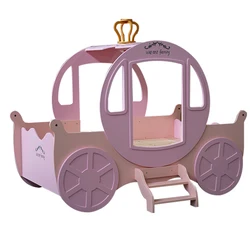 European Classic Castle Bed Design Child Pumpkin Carriage Bed