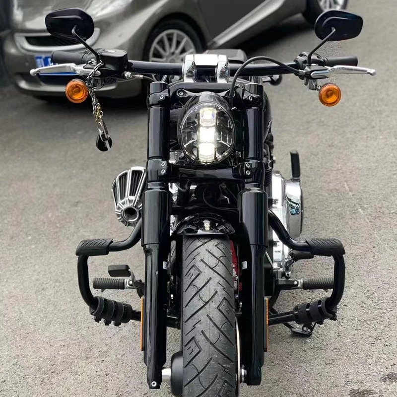 
Harley Motorcycle Steel Front Fork Cover Black for Harley FXBB/FXBR Accessories 