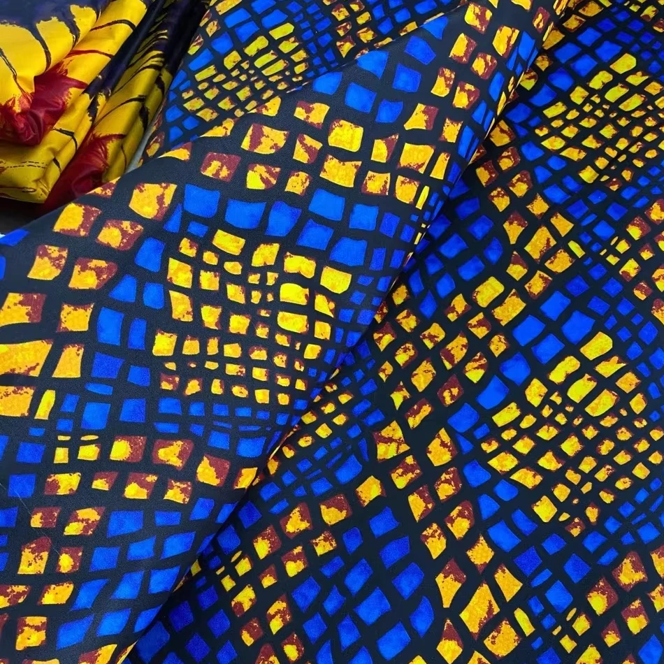 Newest Fashion 6 Yards Wax african Sewing Cloth super printed Ankara wax BATIK fabrics For Ovesize Dress