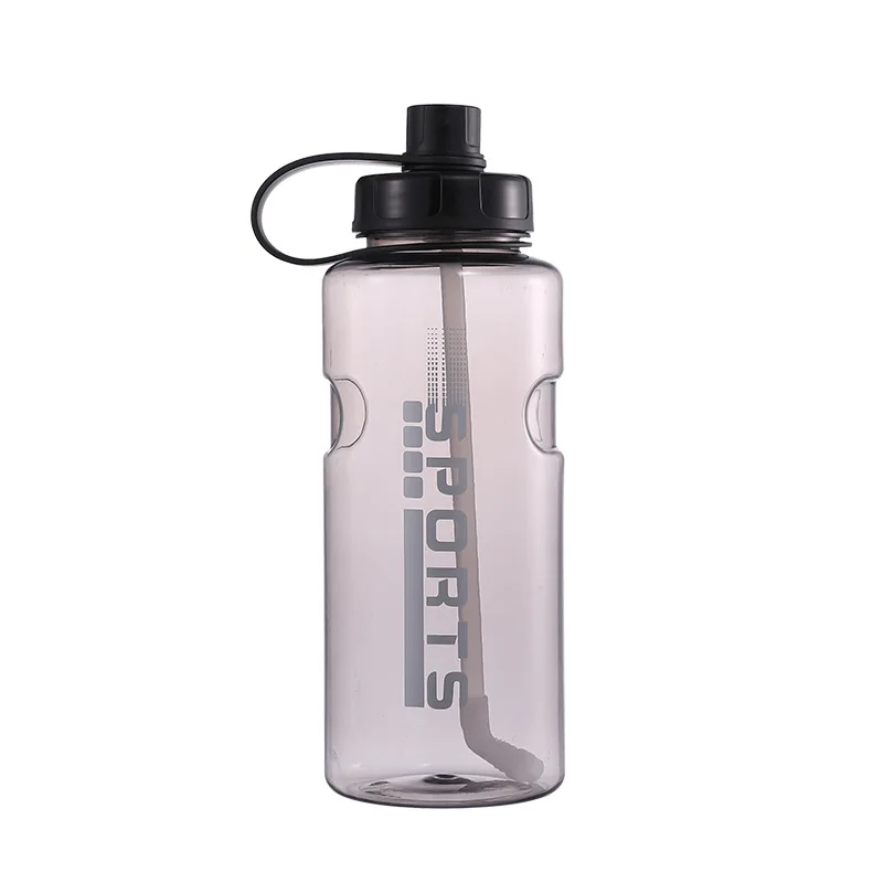 Plastic cup Large capacity outdoor portable cup boys fitness sports cup with straw portable water bottle 2000ml