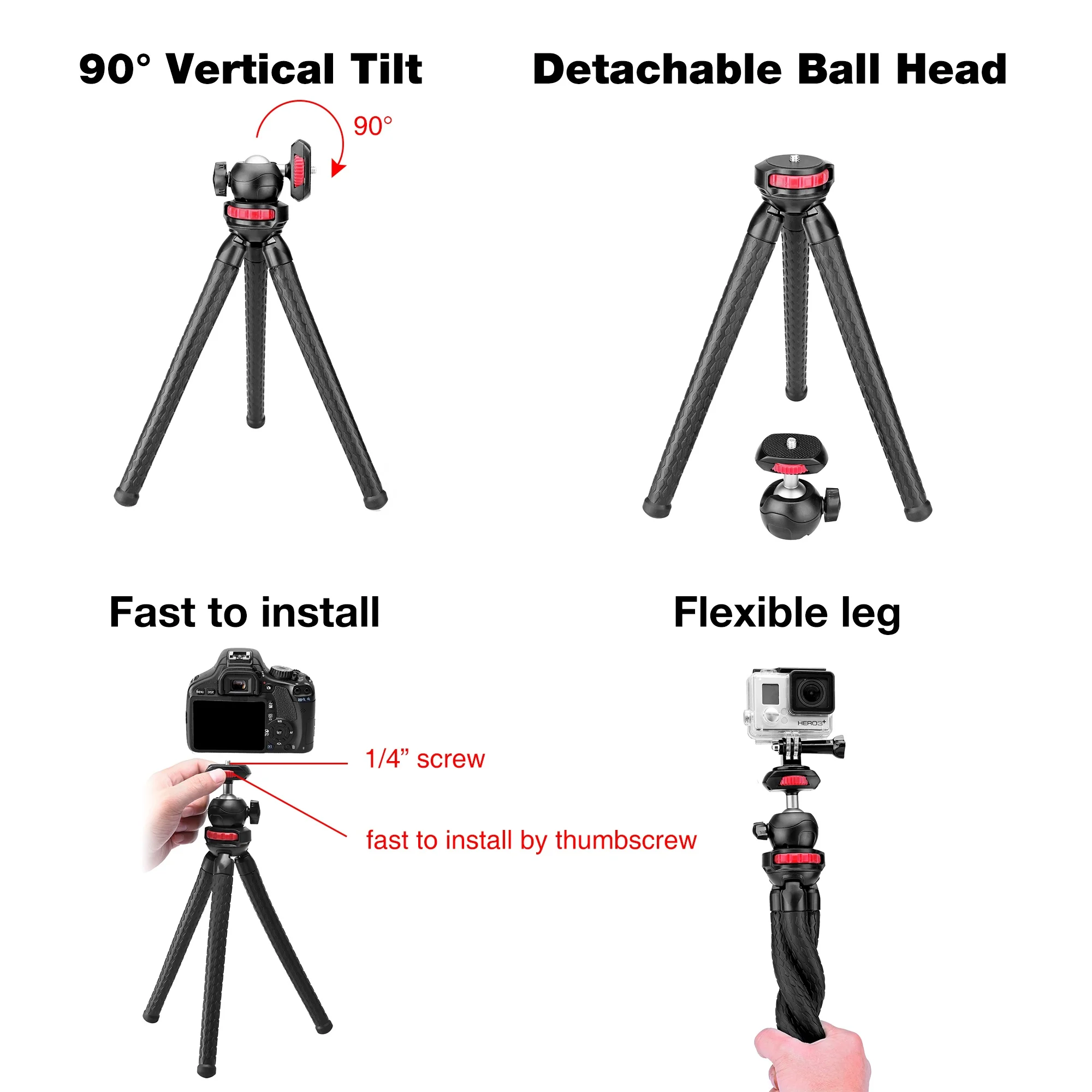 Brand New Online Live Stream Phone Holder Mobile Accessories Flexible Tripod Video Phone Holder Adjustable Mini Octopus Tripod