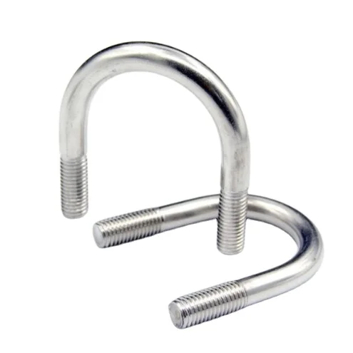 DIN3570  Monel Alloy Carbon Steel U-Shaped Bolt M6 M8 M10 M12 M16 Threads Zinc Plated Plain Available 16mm 20mm 150mm U/J -Bolt