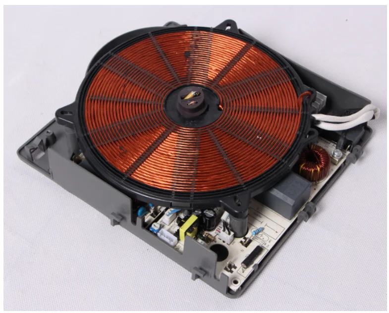 Коммерческая электрическая вогнутая медная катушка, 3500 Вт, индукционная варочная панель, 7 контактов, основная печатная плата, кружка, аксессуары для плиты