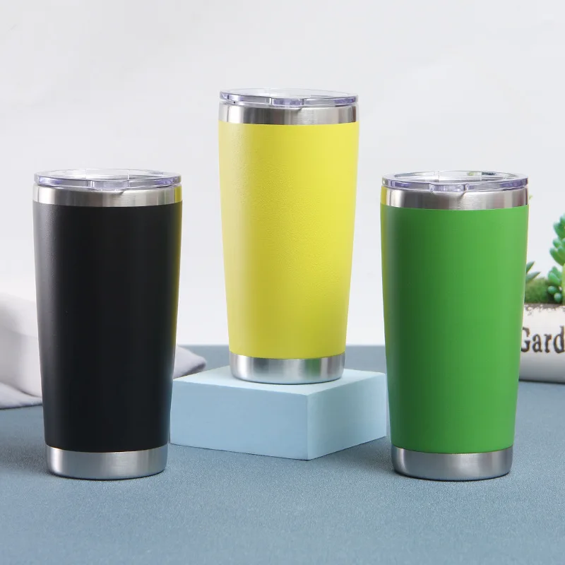 Bistro Coffee Mug 16 Oz Branded Cups And Flasks Vaccum Flask 2 Side Cup Reusable With Straw Emojis Silicone Bands For