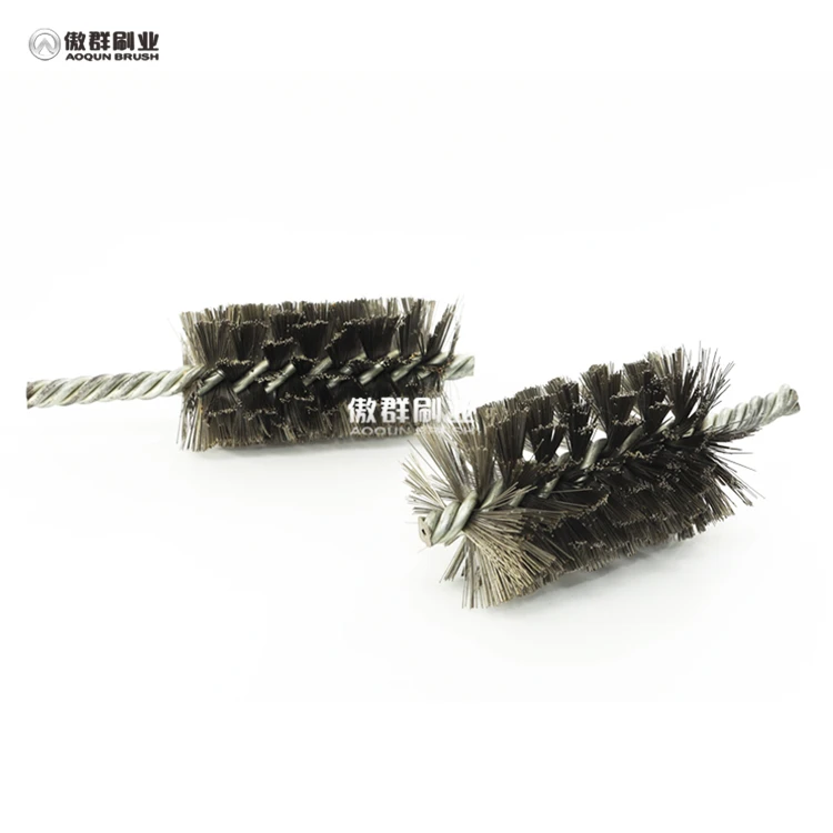 High Quality Steel Pipe Cleaner Steel Wire Brush Cleaning Condenser Stainless Steel Wire Tube Brush