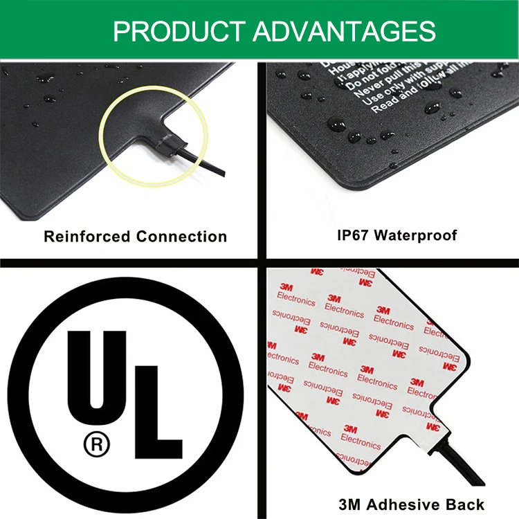 Best Selling Usb Heating Pad Us Eu Au Uk Plug Battery Operated Vivarium Reptile