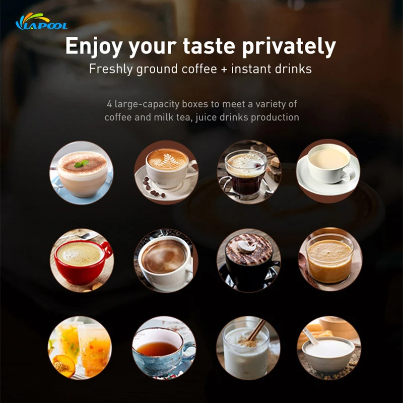 High Quality Turkish Philippines Thailand Automatic Making Espresso Coffee Maker Vending Machine