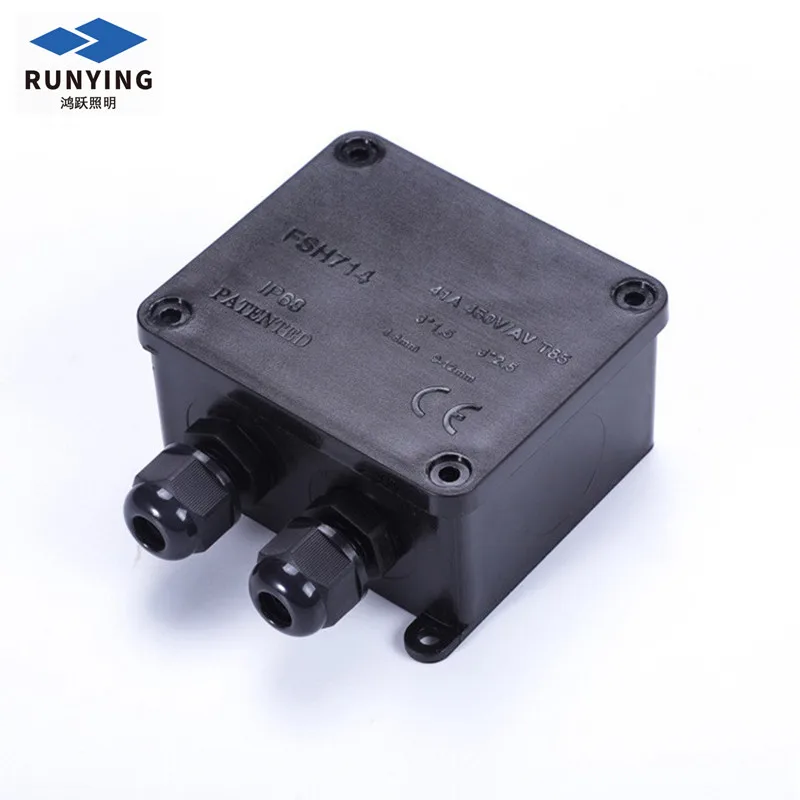 F714 Junction Box IP65 IP66 3 Way Plastic Waterproof Electrical Junction Box with Terminal Block